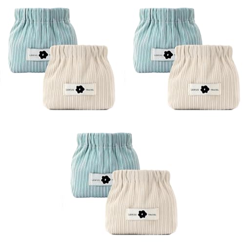 MAYCREATE® 6pcs Small Makeup Pouch Corduroy Coin Pouch Lipstick Bag Mini Jewelry Storage Pouches for Women Girls Easy Squeeze Open Portable Travel Organizer MAYCREATE® 6pcs Small Makeup Pouch Corduroy Coin Pouch Lipstick Bag Mini Jewelry Storage Pouches for Women Girls Easy Squeeze Open Portable Travel Organizer